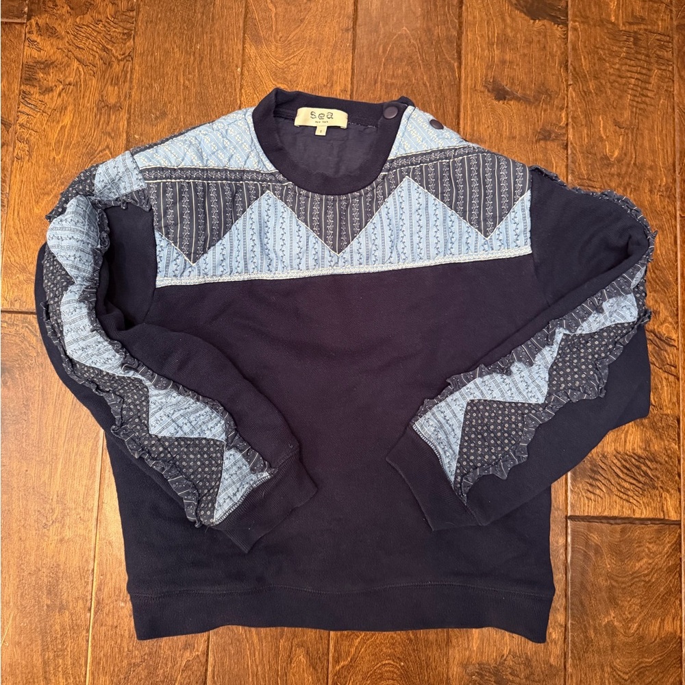 Sea New York patchwork sweatshirt size small